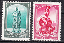 Yugoslavia Kingdom 1939 Mi#379-380 Mint Hinged - Unused Stamps
