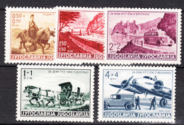 Yugoslavia Kingdom 1939 Mi#370-374 Mint Hinged - Unused Stamps