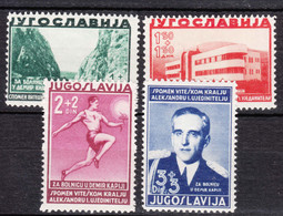 Yugoslavia Kingdom 1938 Mi#358-361 Mint Hinged - Neufs