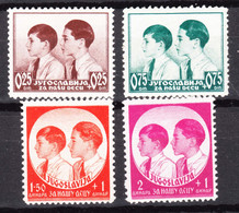 Yugoslavia Kingdom, 1937 Mi#330-333 Mint Hinged - Unused Stamps