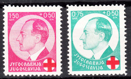 Yugoslavia Kingdom Red Cross 1936 Mi#328-329 Mint Hinged - Unused Stamps