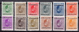 Yugoslavia Kingdom 1933 Mi#257-268 Mint Hinged - Neufs