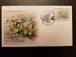 Polynesia 2022 Polynesie CITRON CITRUS Scent Fruit Flora Senteur Aroma 1v FDC PJ - Unused Stamps