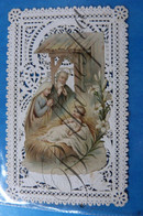 Holy Family Card  Dentelle Kant  Lace    Xmas Nöel - Andachtsbilder