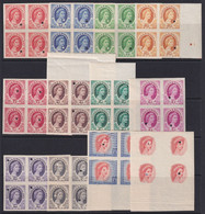 Rhodesia & Nyasaland, Scott 141-155 (SG 1-15), Imperforate Plate Proof Blocks - Rhodesia & Nyasaland (1954-1963)