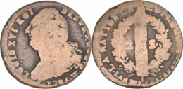 France - 1791 - Louis XVI - 2 Sols Au Faisceau Type FRANCOIS - Lille (W) - 23g.-33mm - 12-012|FG1B2 - 1792-1975 Nationalkonvent