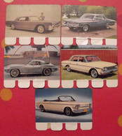 Lincoln Rambler Plymouth Chevrolet Corvette Corvair. 5 Plaquettes En Tôle COOP. "l'auto à Travers Les âges". Lot 10 - Placas En Aluminio (desde 1961)