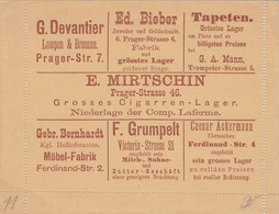 Entier Poste Locale Allemande De Dreden Avec Publicité (1887) : Lampe Bijoux Or Tapis Cigare Beurre Lait Montre - Alimentación