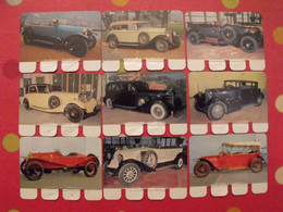 Mercedes Delage Voisin Packard Lorraine Hotchkiss Hispano . 9 Plaques En Tôle COOP. "l'auto à Travers Les âges". Lot 15 - Placas En Aluminio (desde 1961)