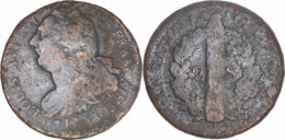 France - 1793 - 2 Sols Au Faisceau Type FRANCAIS - Strasbourg (BB) - 26g-34mm - RARE R2 - 12-015|FG1C7 - Monétaires / De Nécessité