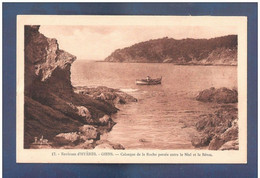 CPA 83 GIENS CALANQUE DE LA ROCHE PERCEE ENTRE LE NIEL ET LE BETON - - Otros & Sin Clasificación