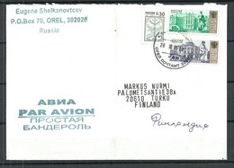 RUSSLAND RUSSIA 2005 Air Mail Cover To Finland Panderol - Lettres & Documents