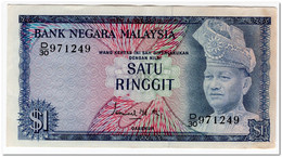 MALAYSIA,1 RINGGIT,1972-76,P.7,VF-XF - Malasia