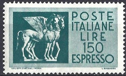 Italy 1968 - Mi 1270 - YT E45 ( Express - Etruscan Winged Horses ) Fluorescent Paper - MH* - Express-post/pneumatisch