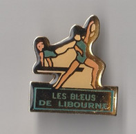 PIN'S THEME  SPORT   GYMNASTIQUE  LES  BLEUS DE LIBOURNE - Gymnastik