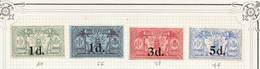 Nouvelle Hébrides YT 64, 66, 78/9 N* Infime - Unused Stamps