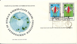 Cape Verde FDC 18-12-1978 HUMAN RIGHTS With Cachet - Cap Vert