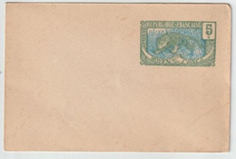 1908 - MOYEN CONGO - ENVELOPPE ENTIER POSTAL TYPE PANTHERE - ACEP N° EN 1 - Briefe U. Dokumente