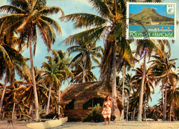 TOUAMOTOU - Fare Polynésien_Oblitération Philatélique PAPEETE * Timbre RAIATEA 4 Fr.. 2 Scan - Polinesia Francese
