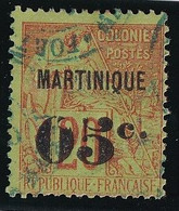 Martinique N°11 - Variété "0" Cassé - Oblitéré - TB - Used Stamps