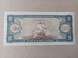 Billete De Chile De 100 Escudos, Nº Bajo 0419904, UNC - Cile