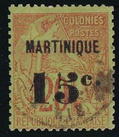 Martinique N°16 - Oblitéré - 1 Trou Vermiculaire Sinon TB - Used Stamps
