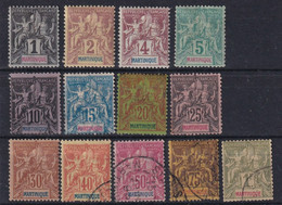 Martinique N°34/43 - Oblitéré/neufs * Avec Charnière - TB - Used Stamps