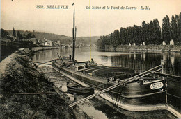 Meudon * Bellevue * La Seine Et Le Pont De Sèvres * Péniche AMESCIA Batellerie - Meudon