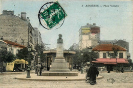 Asnières * La Place Voltaire * Station De Tram Tramway - Asnieres Sur Seine