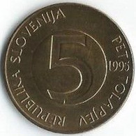 MM630 - SLOVENIË - SLOVENIA - 5 TOLARJEV 1995 - Slovenia