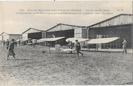 Gde Semaine D'aviation De REIMS 22-29 Aout 1909 - Les Aéroplanes De BLERIOT Sont Sortis Des Hangars (pionniers) - Reuniones