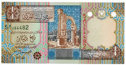 LIBYA - 1/4 Dinar ND(2002) P62, UNC (LIB002) - Libya