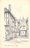 CPA Thème - Illustration - The Mermaid Inn. Rye. - S. & E. Ltd. Hastings - Oblitérée Sussex - Dessin - Maison - Ruelle - Ohne Zuordnung