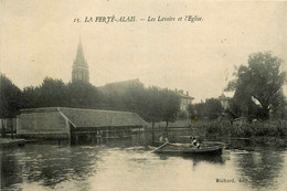 La Ferté Alais * Vue Sur Les Lavoirs Et L'église * Laveuses - La Ferte Alais