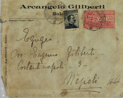 SP270)A SOLOFRA AVELLINO NAPOLI  STORIA POSTALE CARTOLINA PUBBLICITARIA ESPRESSO MICHETTI - Avellino