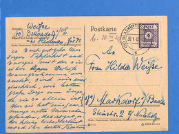 Allemagne Zone Soviétique 1946 Carte Postale De Glashütte (G11755) - Sonstige & Ohne Zuordnung