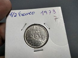 FRANCE 1/2 FRANC 1973 KM# 931.1 (G#34-07) - 1/2 Franc