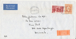 Norway Cover Sent Express To Denmark Elisenberg 23-6-1982 - Briefe U. Dokumente