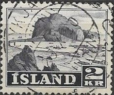 ICELAND 1950 Vestmannaeyjar Harbour - 2k. - Violet FU - Gebraucht