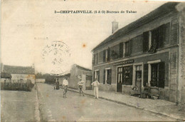 Cheptainville * Rue Et Façade Du Bureau De Tabac Tabacs , Marchand De Vins BOUDIGNON - Andere & Zonder Classificatie