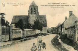 Cheptainville * Rue Du Village * église * Villageois - Autres & Non Classés