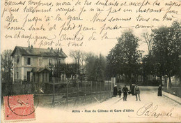 Athis * La Rue Du Côteau Et Gare De La Commune * Ligne Chemin De Fer * Villageois - Athis Mons
