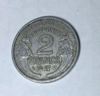 Pièce De Monnaie - MORLON - 2 Francs - 1947 - République Française - 2 Francs