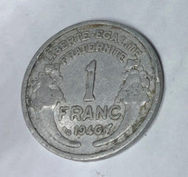 Pièce De Monnaie - MORLON - 1 Franc - 1946 - République Française - 1 Franc