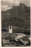 MONDSEE MIT SCHAFBERG  -  VIAGGIATA 1955  - F. P. - STORIA POSTALE - Mondsee