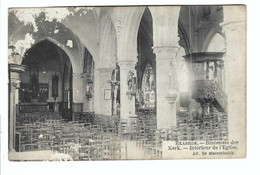 Eksaarde EXAERDE - Binnenste Der Kerk  1909 (kaart Vertoont Slijtage Zie Scan) - Lokeren