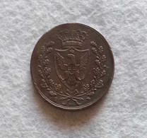 Savoia Carlo Felice 5 Cent. 1826 Pinovale E Testina D'aquila (R) - Piemonte-Sardinië- Italiaanse Savoie