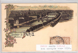 CPA France - Paris - Souvenir De Paris - Vue Générale - La Seine - Oblitérée 1898 - Dos Non Divisé - Colorisée - Pont - Andere Monumenten, Gebouwen