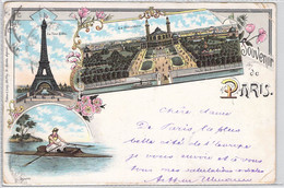 CPA France - Paris - Souvenir De Paris - Editeur A. Levy - Dos Non Divisé - Oblitérée 1897 Ypres Et Paris - Colorisée - Sonstige Sehenswürdigkeiten