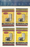 AKUMULATORY ALCO POLECAJA - ALCO BATTERIES RECOMMENDED Polish Matchbox Labels 1959 POLAND - Zündholzschachteletiketten